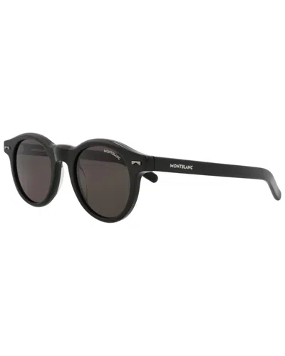Montblanc Men's Mb0225s 49mm Sunglasses In Black