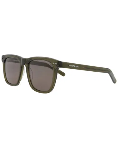 Montblanc Men's Mb0226s 56mm Sunglasses In Green