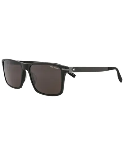 Montblanc Men's Mb0249s 59mm Sunglasses In Black