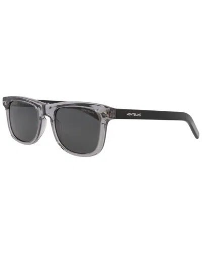 Montblanc Men's Mb0260s 53mm Sunglasses In Gray