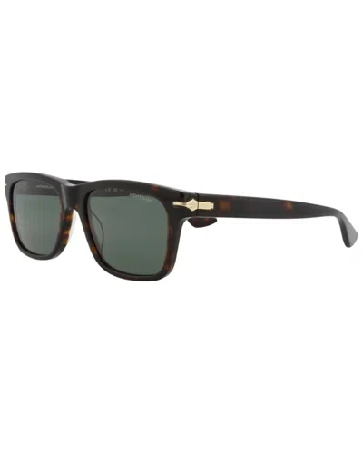 Montblanc Men's Mb0263s 54mm Sunglasses In Brown