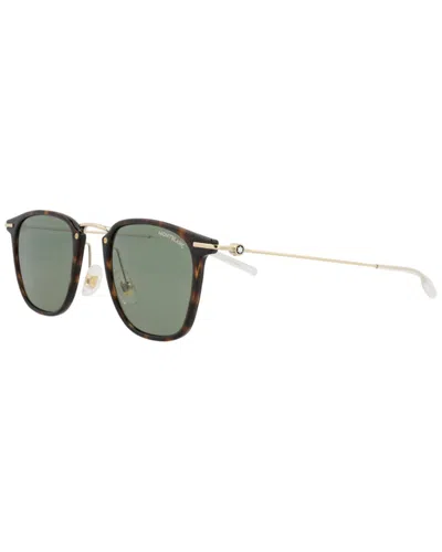Montblanc Men's Mb0295s 49mm Sunglasses In Brown