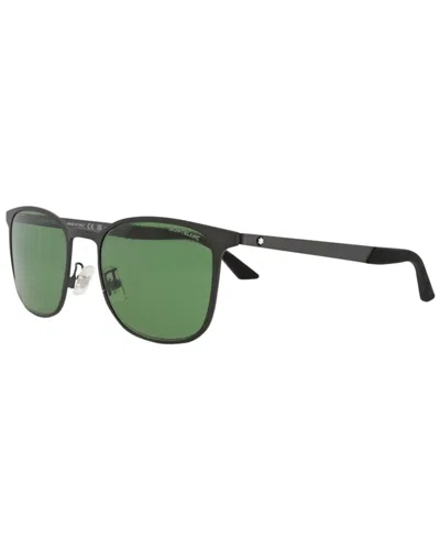 Montblanc Men's Mb0331s 54mm Sunglasses In Black