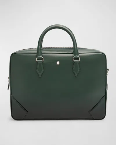Montblanc Meisterstuck 100 Years Collection Leather Document Case In Green