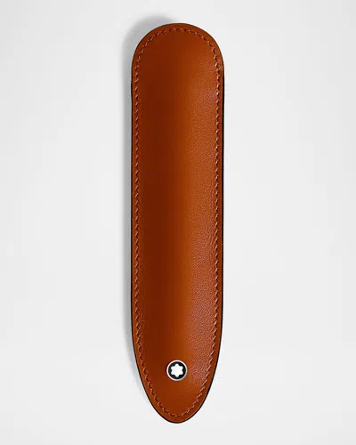 Montblanc Men's Meisterstuck 1 -pen Sleeve In Orange