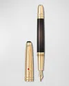 Montblanc Men's Meisterstuck Around The World In 80 Days Doue Classique Fountain Pen In Brown