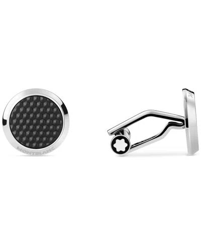 Montblanc Men's Meisterstuck Black & Stainless Steel Cuff Links In Metallic