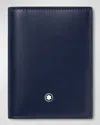 Montblanc Men's Meisterstuck Calfskin Bifold Card Holder In Blue