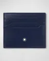 Montblanc Meisterstuck Card Holder Wallet In Blue
