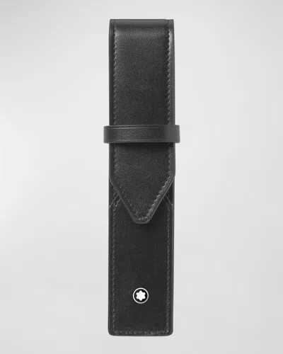 Montblanc Men's Meisterstuck Leather 1-pen Pouch In Black