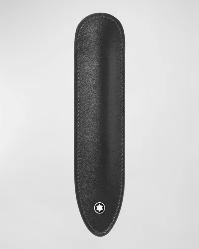 Montblanc Men's Meisterstuck Leather 1-pen Sleeve In Black