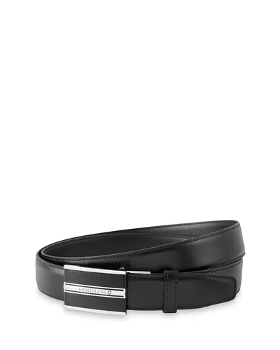 Montblanc Men's Smooth Leather Cut-to-size Business Belt In Black