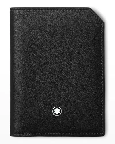 Montblanc Men's Meisterstück Leather Bifold Wallet In Black