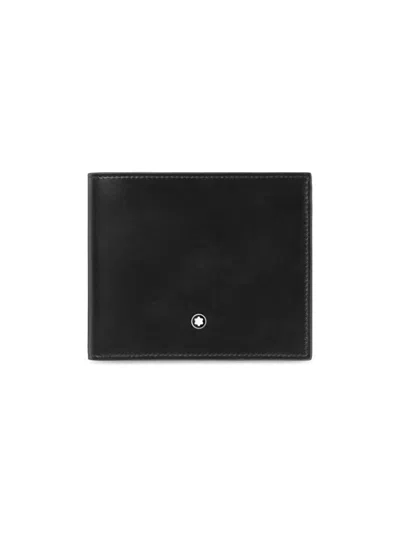Montblanc Men's Meisterstück Leather Bifold Wallet In Black