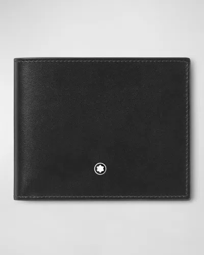 Montblanc Men's Meisterstuck Leather Bifold Wallet In Black