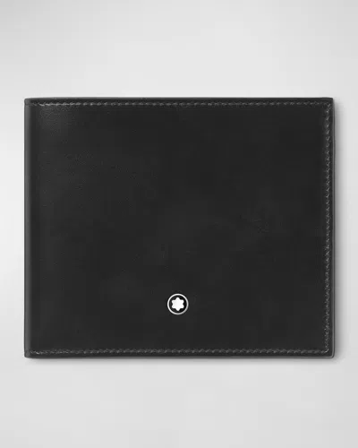 Montblanc Men's Meisterstuck Leather Bifold Wallet In Black