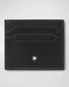 Montblanc Meisterstuck 6cc Leather Card Holder In Black