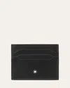 Montblanc Meisterstuck 6cc Leather Card Holder In Black