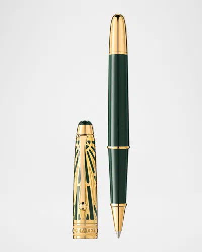 Montblanc Meisterstuck The Origin Collection Doue Classique Precious Resin Rollerball Pen In Green