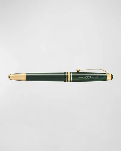 Montblanc Men's Meisterstuck The Origin Collection Precious Resin Legrand Fountain Pen, M In Green