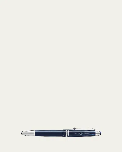 Montblanc Men's Meisterstuck The Origin Collection Precious Resin Rollerball Legrand Pen In Blue