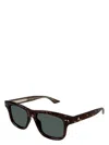 Montblanc Mb0319s Linea Snowcap 002 Sunglasses In Havana