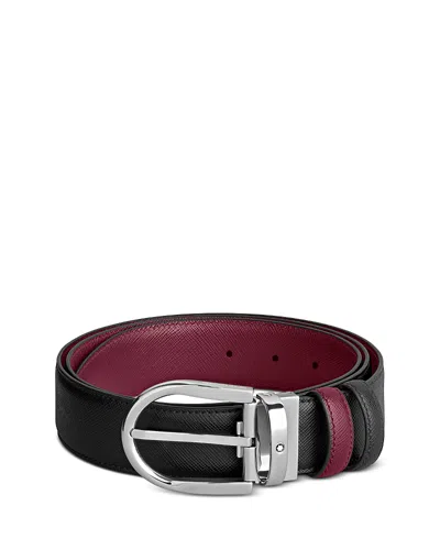 MONTBLANC MEN'S REVERSIBLE LEATHER BELT
