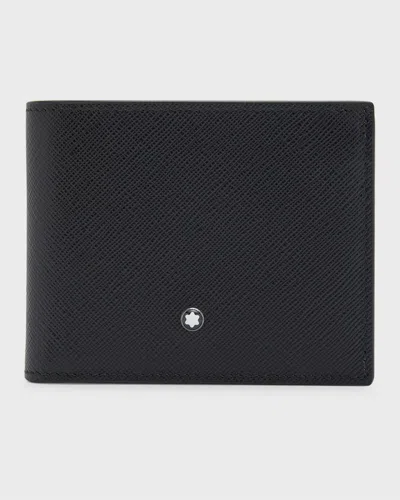 Montblanc Men's Saffiano Leather Sartorial Bifold Wallet In Black