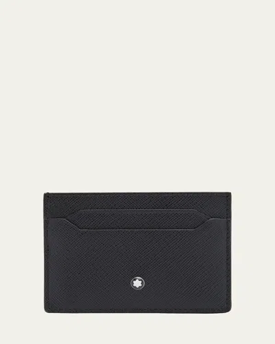 Montblanc Men's Saffiano Leather Sartorial Card Holder In Black