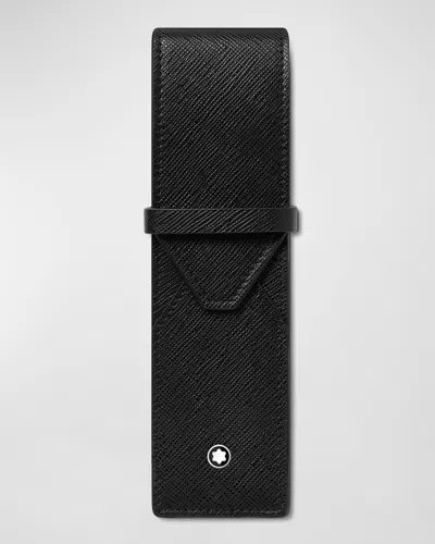 Montblanc Men's Sartorial 2-pen Pouch In Black