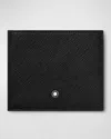 Montblanc Sartorial Leather 8cc Wallet In Black
