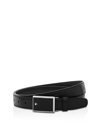 Montblanc Meisterstuck Reversible Sartorial Leather Belt In Black