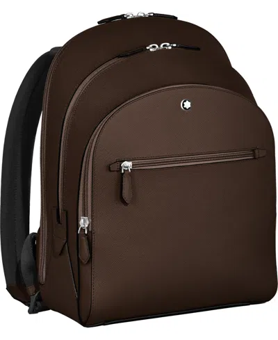 Montblanc Men's Sartorial Laptop Leather Backpack In Brown