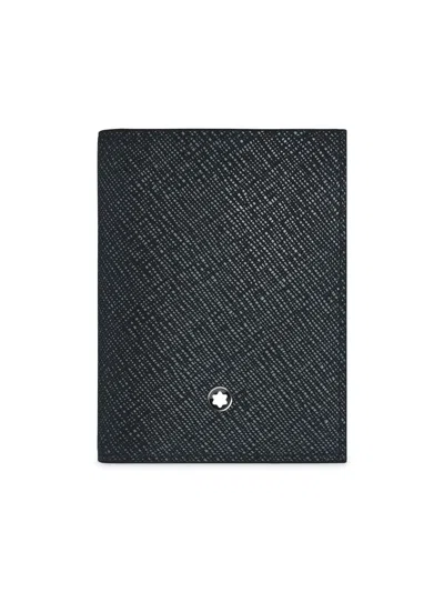 Montblanc Men's Sartorial Leather Card Case In Blue