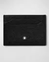 Montblanc Men's Sartorial Leather Card Holder In Black