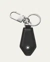 Montblanc Meisterstuck 4810 Leather Key Fob In Black
