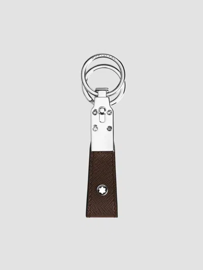 Montblanc Men's Sartorial Leather Key Holder Loop In Brown