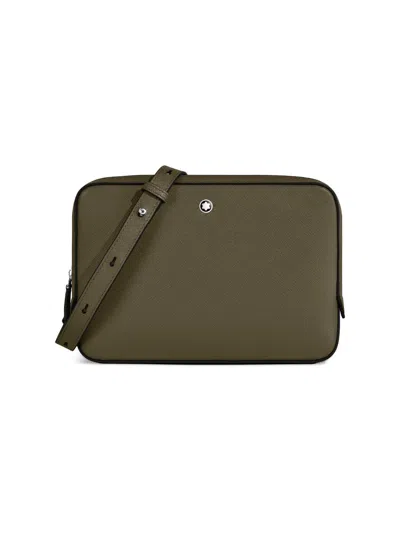 Montblanc Sartorial Small Leather Crossbody Bag In Brown