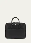 Montblanc Sartorial Medium Leather Briefcase Document Case In Black