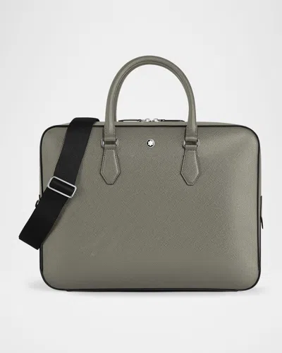 Montblanc Men's Sartorial Medium Document Briefcase In Gray