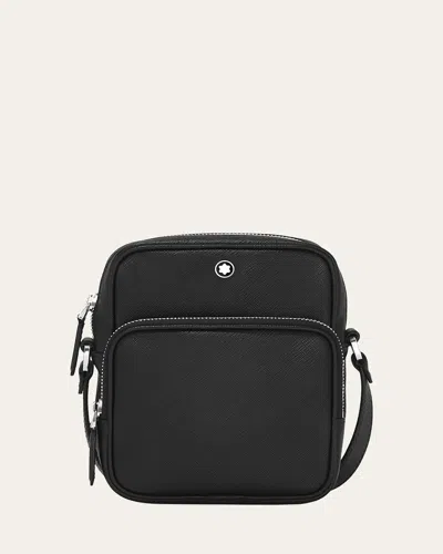 MONTBLANC MEN'S SARTORIAL NANO SAFFIANO LEATHER MESSENGER BAG