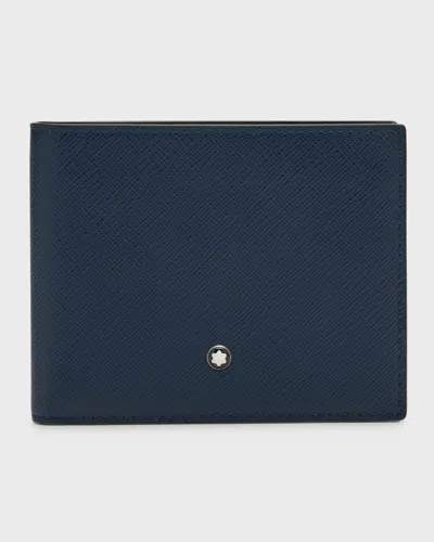 Montblanc Men's Sartorial Saffiano Leather Bifold Wallet In Blue