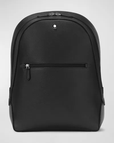 Montblanc Men's Sartorial Small Leather Backpack In Black