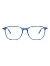 Montblanc 52mm Square Optical Glasses In Blue