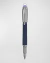 Montblanc Starwalker Space Blue Doue Fineliner Pen In Blue