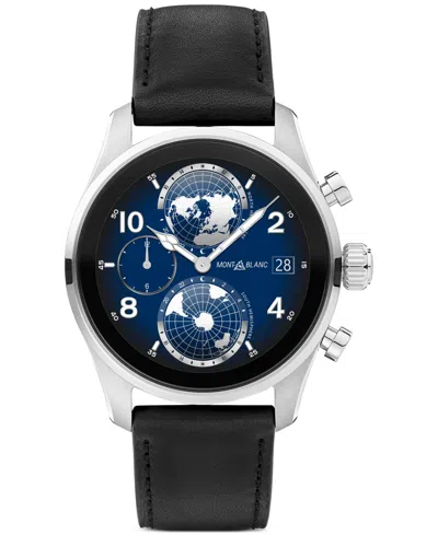 Montblanc Men's Summit 3 Black Leather Strap Smart Watch 42mm