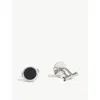 Montblanc Mens Meisterstück Glass Inlay Round Cufflinks