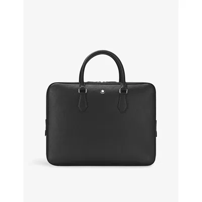 Montblanc Mens Sartorial Large Document Leather Briefcase Case