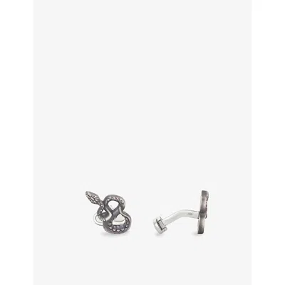 Montblanc Ens  The Legend Of Zodiac The Snake Sterling-silver Cufflinks