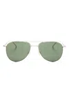 Montblanc Pilotenbrille Im Metallic-look In Gold
